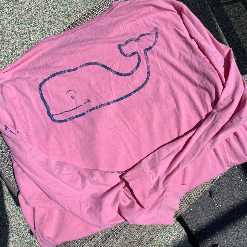 Vineyard Vines Pink Long-sleeved 100% Cotton Shirt